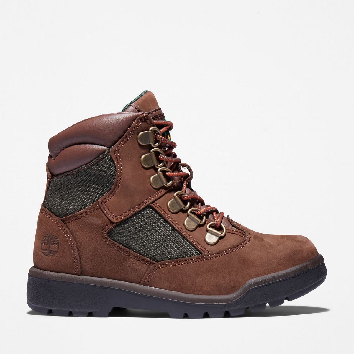 Timberland 6-Inch Boots Kampstøvler Børn Mørkebrune | ELTM21964