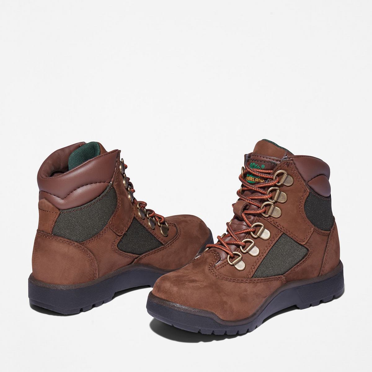 Timberland 6-Inch Boots Kampstøvler Børn Mørkebrune | IVYU36890