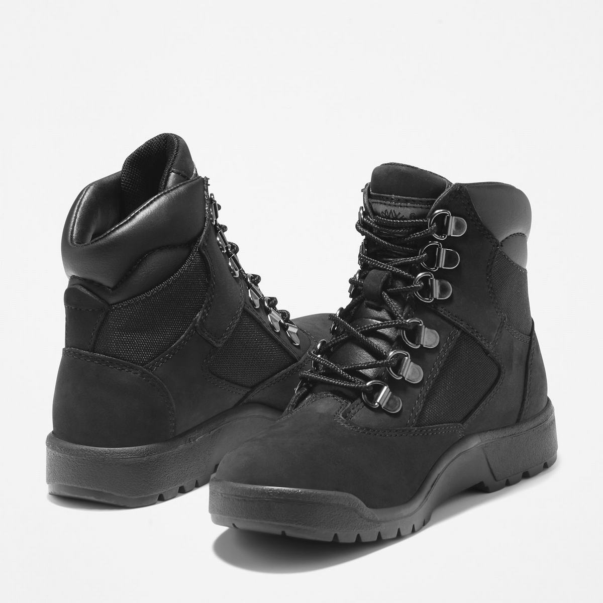 Timberland 6-Inch Boots Kampstøvler Børn Sort | KTUE69250