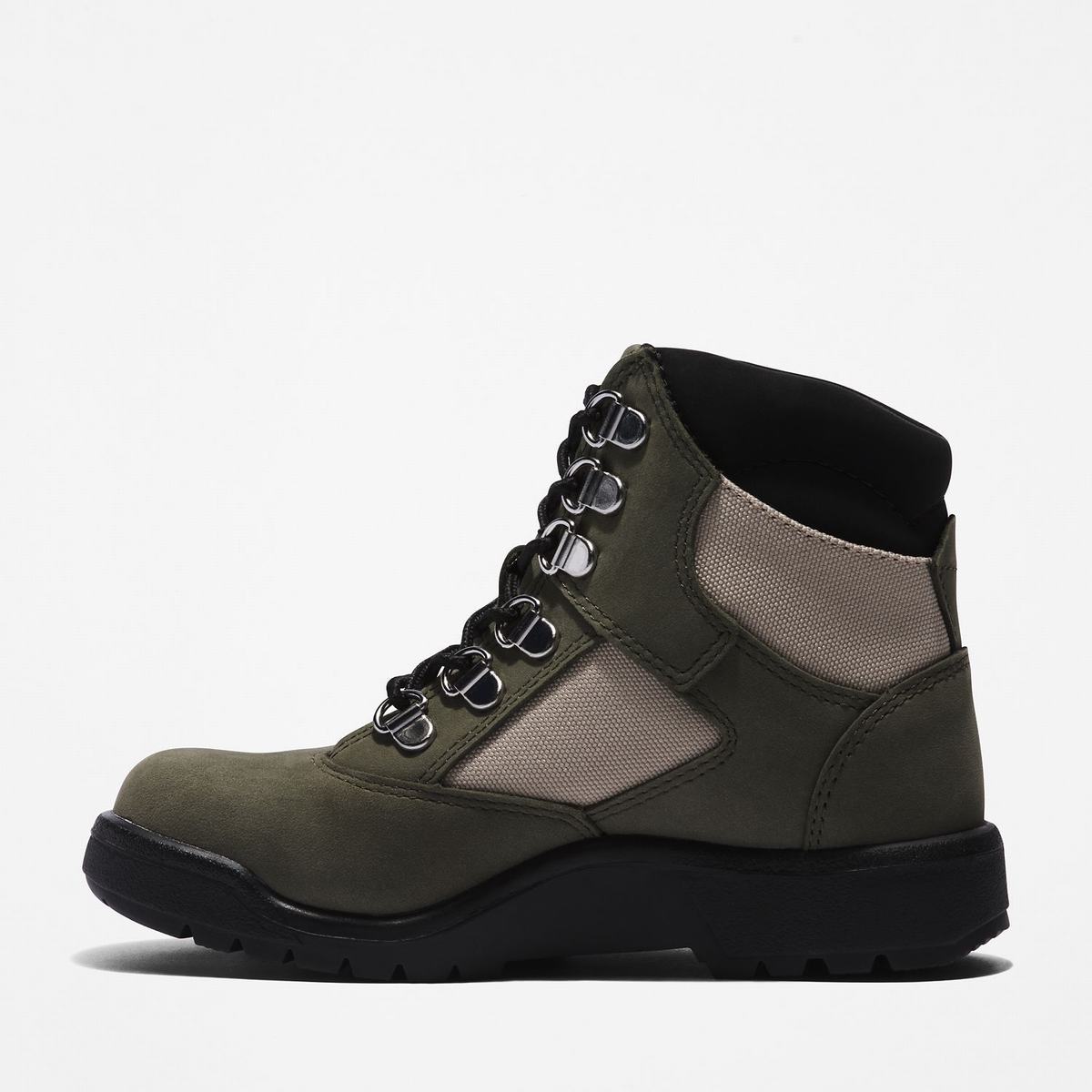 Timberland 6-Inch Boots Kampstøvler Børn Mørkegrøn | QOTR15496