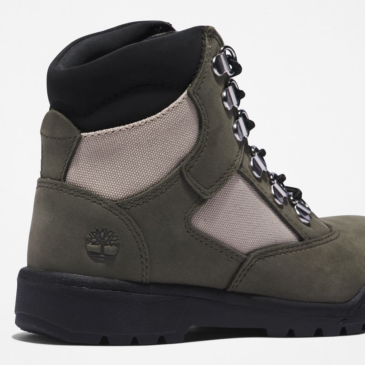 Timberland 6-Inch Boots Kampstøvler Børn Mørkegrøn | QOTR15496