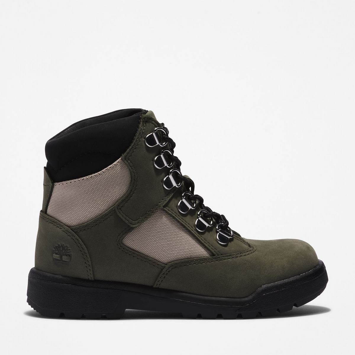 Timberland 6-Inch Boots Kampstøvler Børn Mørkegrøn | QOTR15496