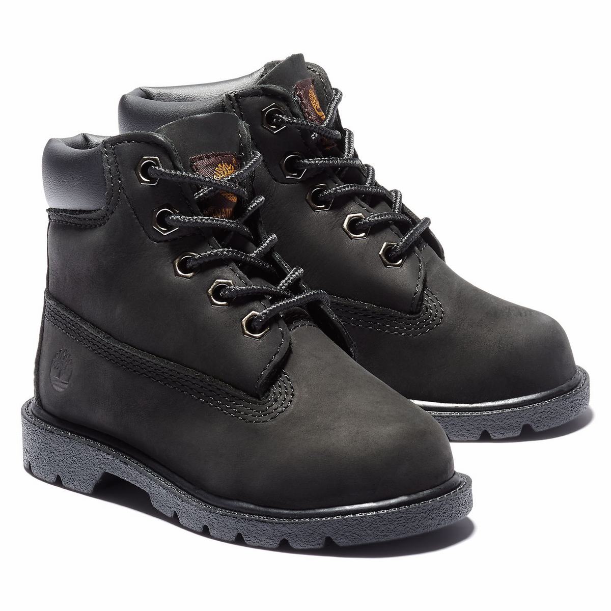 Timberland 6-Inch Boots Lille Barn Børn Sort | CBXP84936