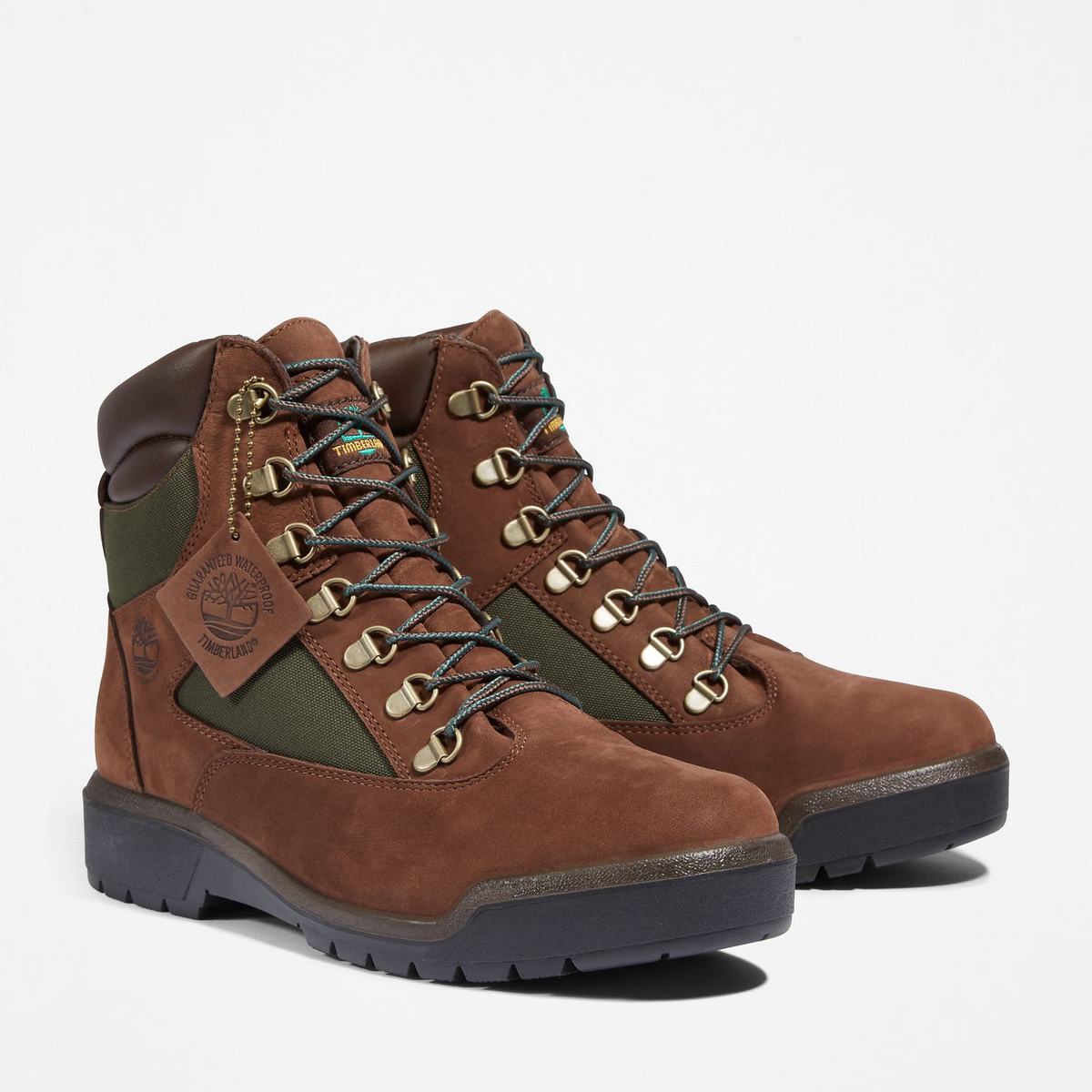 Timberland 6-Inch Boots~Vandtætte Kampstøvler Herre Mørkebrune | TIBK05312