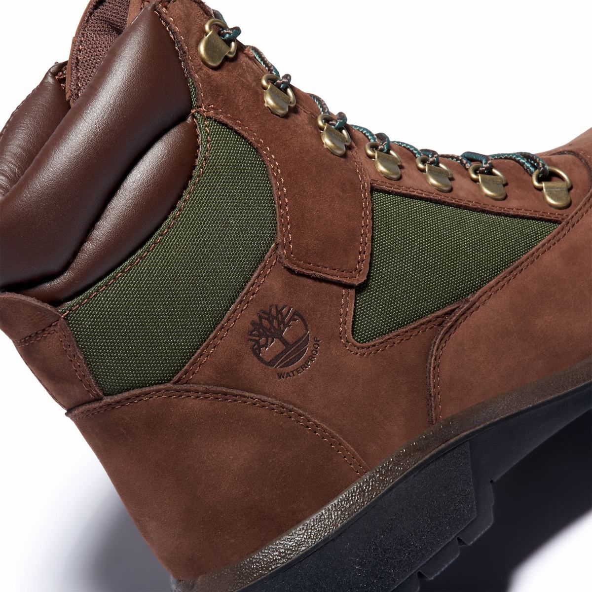 Timberland 6-Inch Boots~Vandtætte Kampstøvler Herre Mørkebrune | TIBK05312