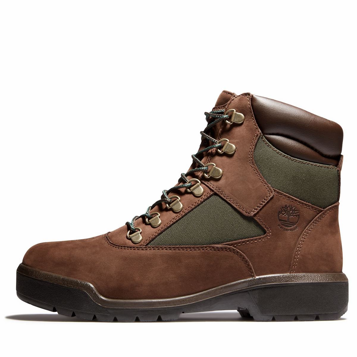 Timberland 6-Inch Boots~Vandtætte Kampstøvler Herre Mørkebrune | TIBK05312