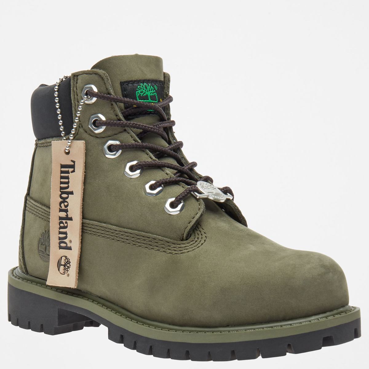 Timberland 6-Inch Boots~Vandtætte Lille Barn Børn Mørkegrøn | BPHG28907