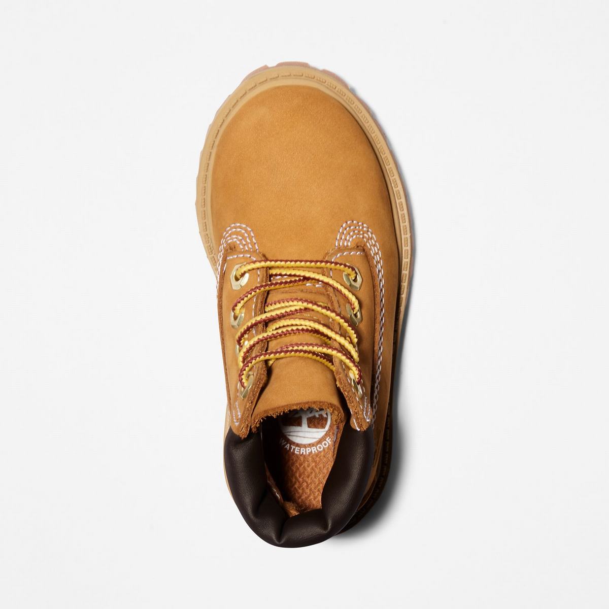 Timberland 6-Inch Boots~Vandtætte Lille Barn Børn Brune Gul | KBGA16439