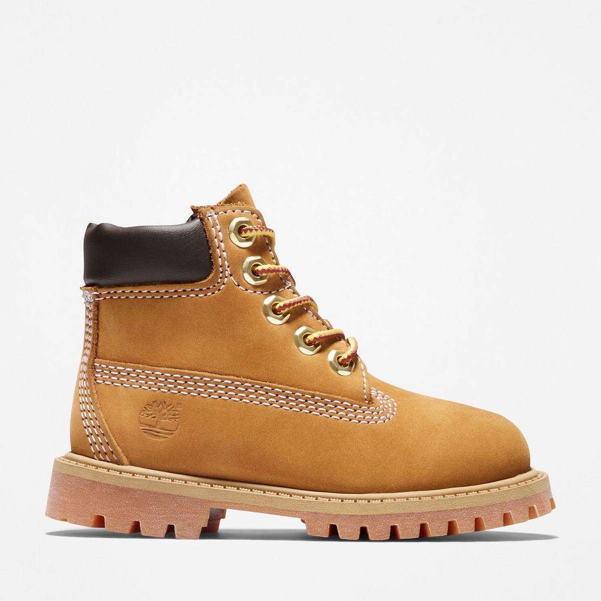 Timberland 6-Inch Boots~Vandtætte Lille Barn Børn Brune Gul | KBGA16439