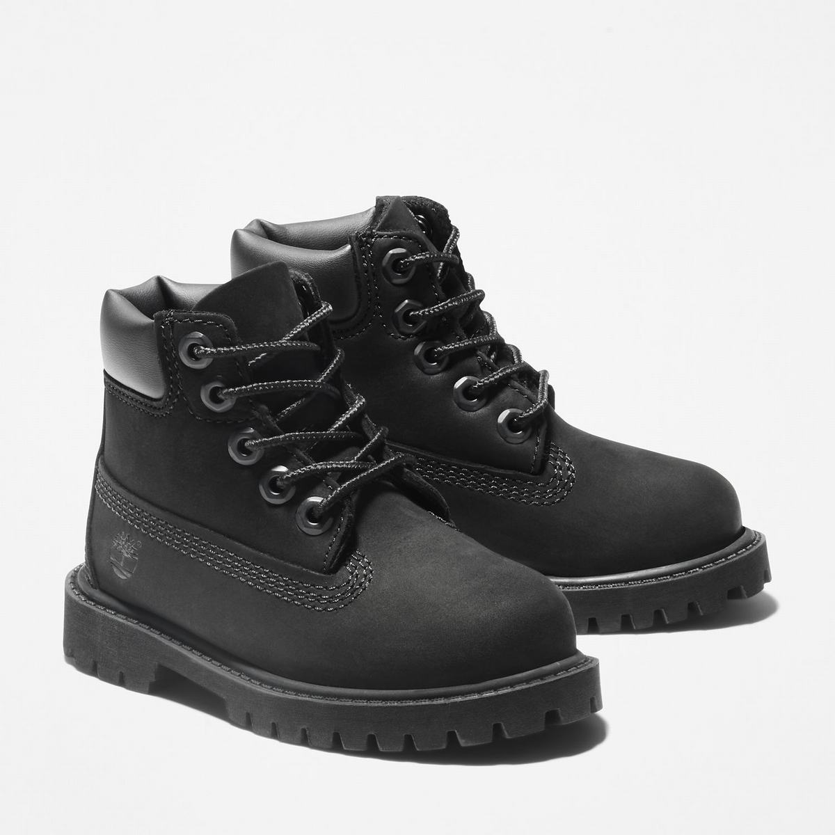 Timberland 6-Inch Boots~Vandtætte Lille Barn Børn Sort | LIRH98051