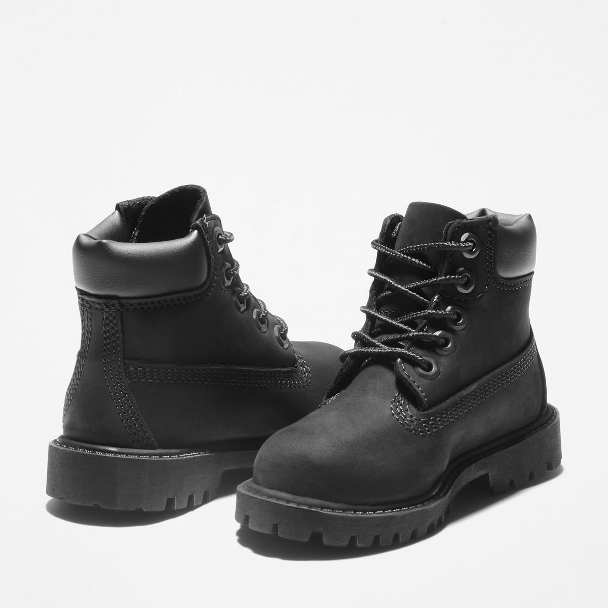 Timberland 6-Inch Boots~Vandtætte Lille Barn Børn Sort | LIRH98051