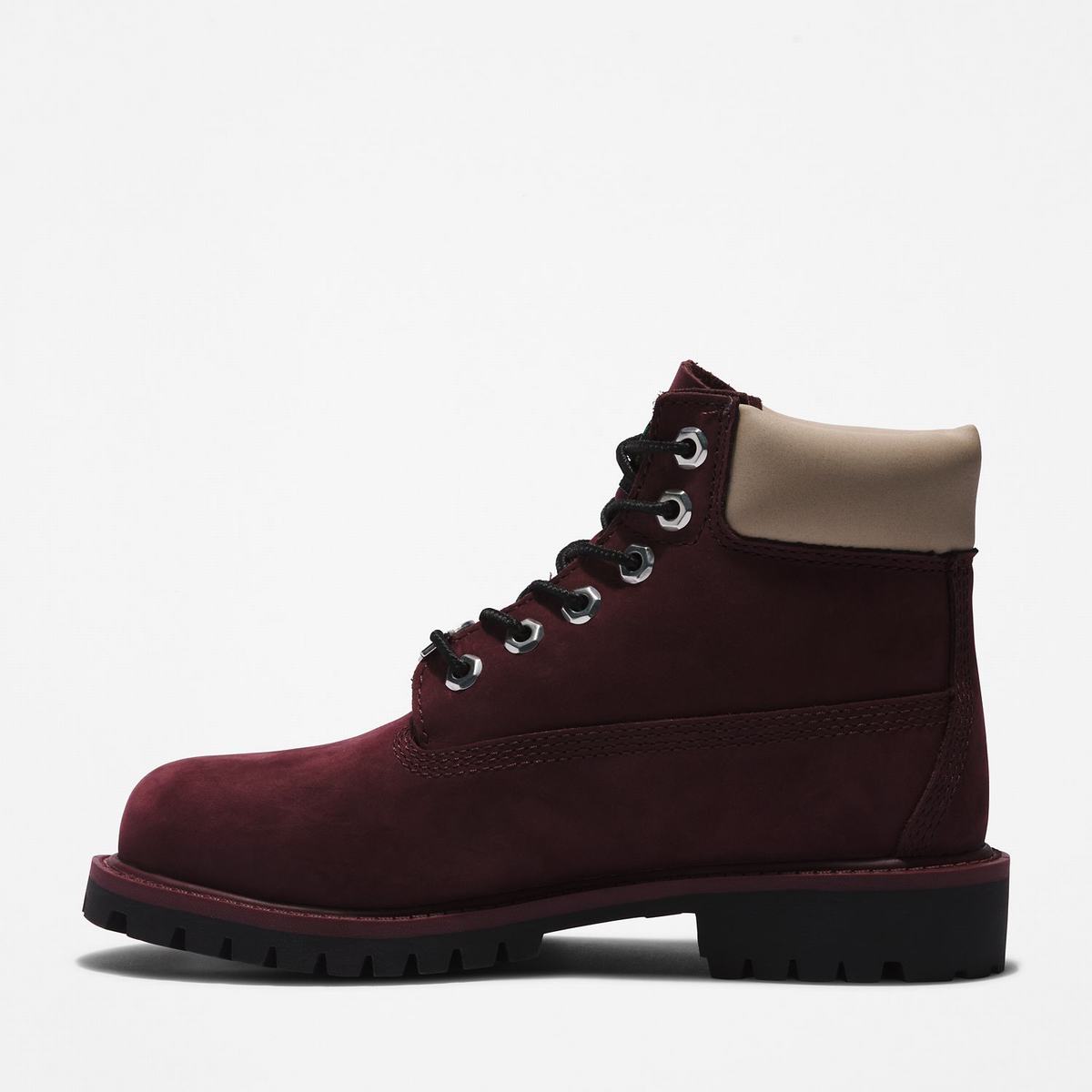 Timberland 6-Inch Boots~Vandtætte Vandtætte Støvler Børn Bordeaux | DGFS07614