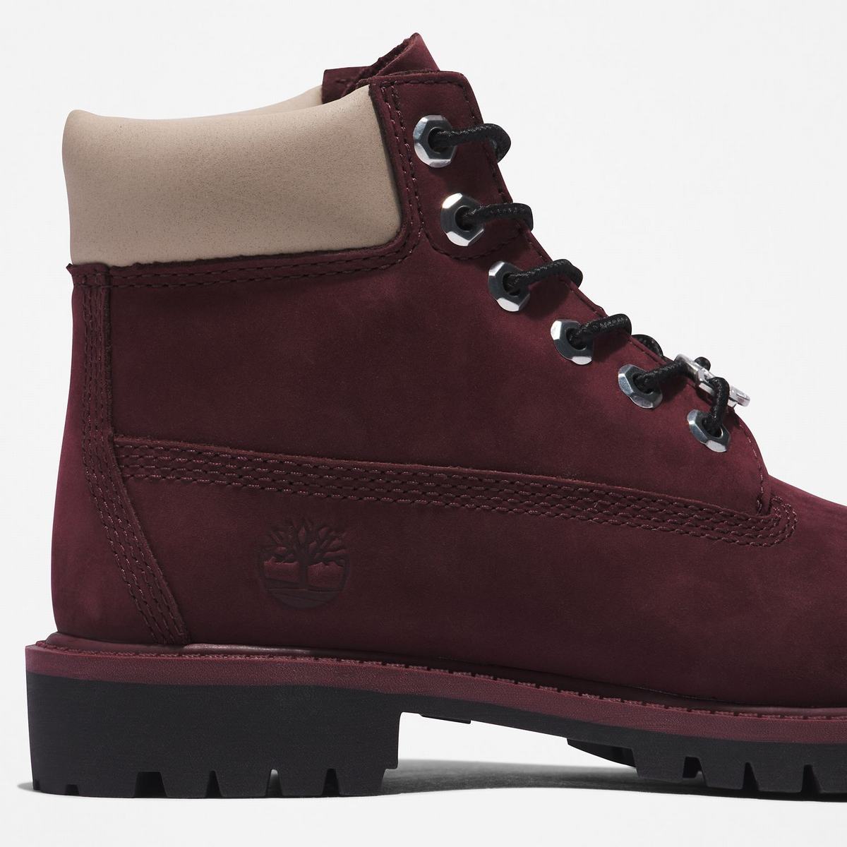 Timberland 6-Inch Boots~Vandtætte Vandtætte Støvler Børn Bordeaux | DGFS07614