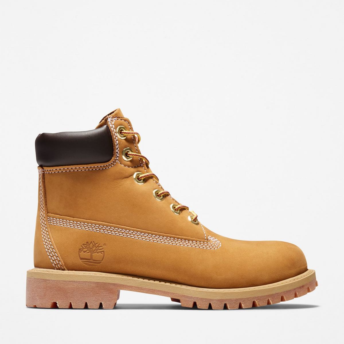 Timberland 6-Inch Boots~Vandtætte Vandtætte Støvler Børn Brune Gul | DPBA67394