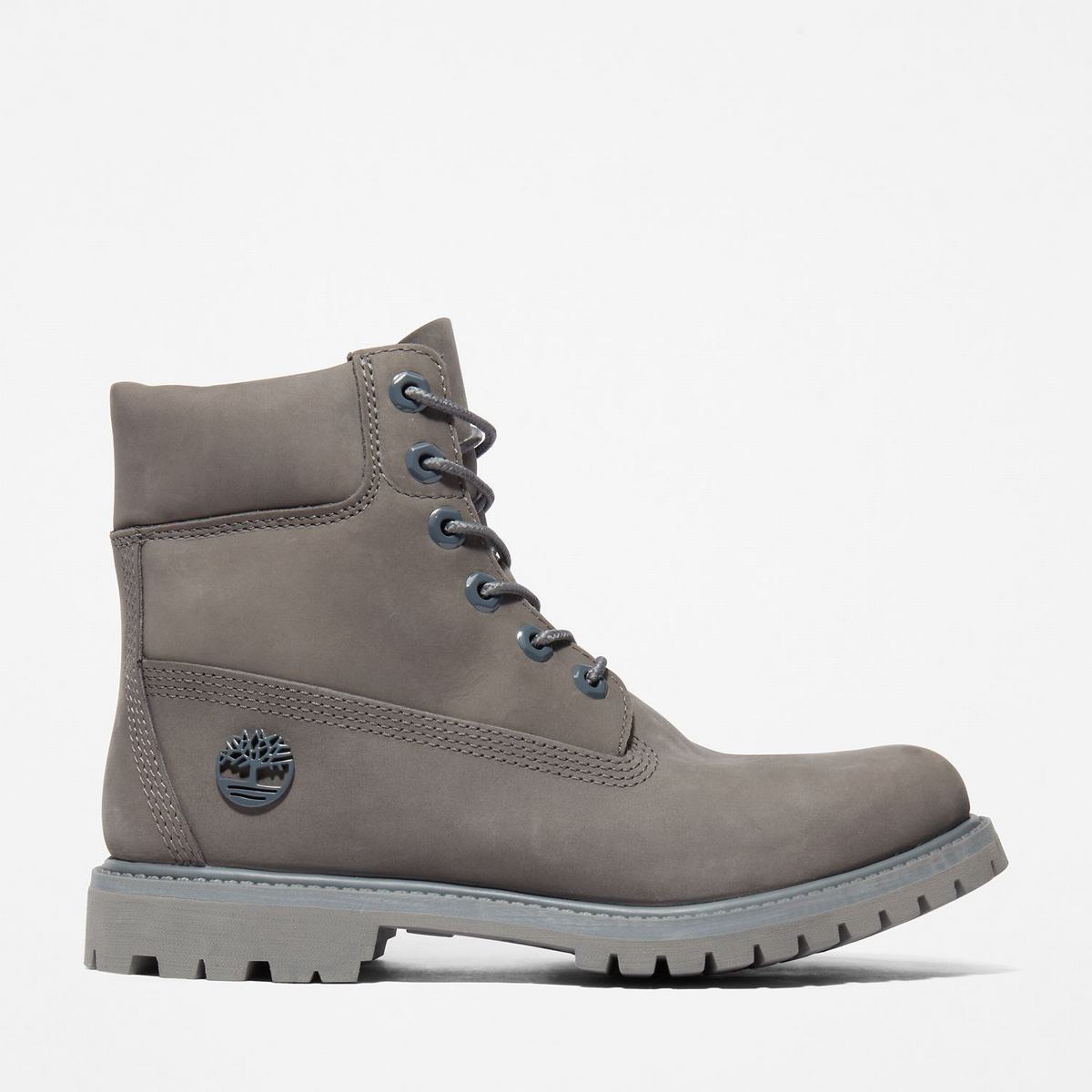 Timberland 6-Inch Boots~Vandtætte Vandtætte Støvler Dame Grå | DPQU30621