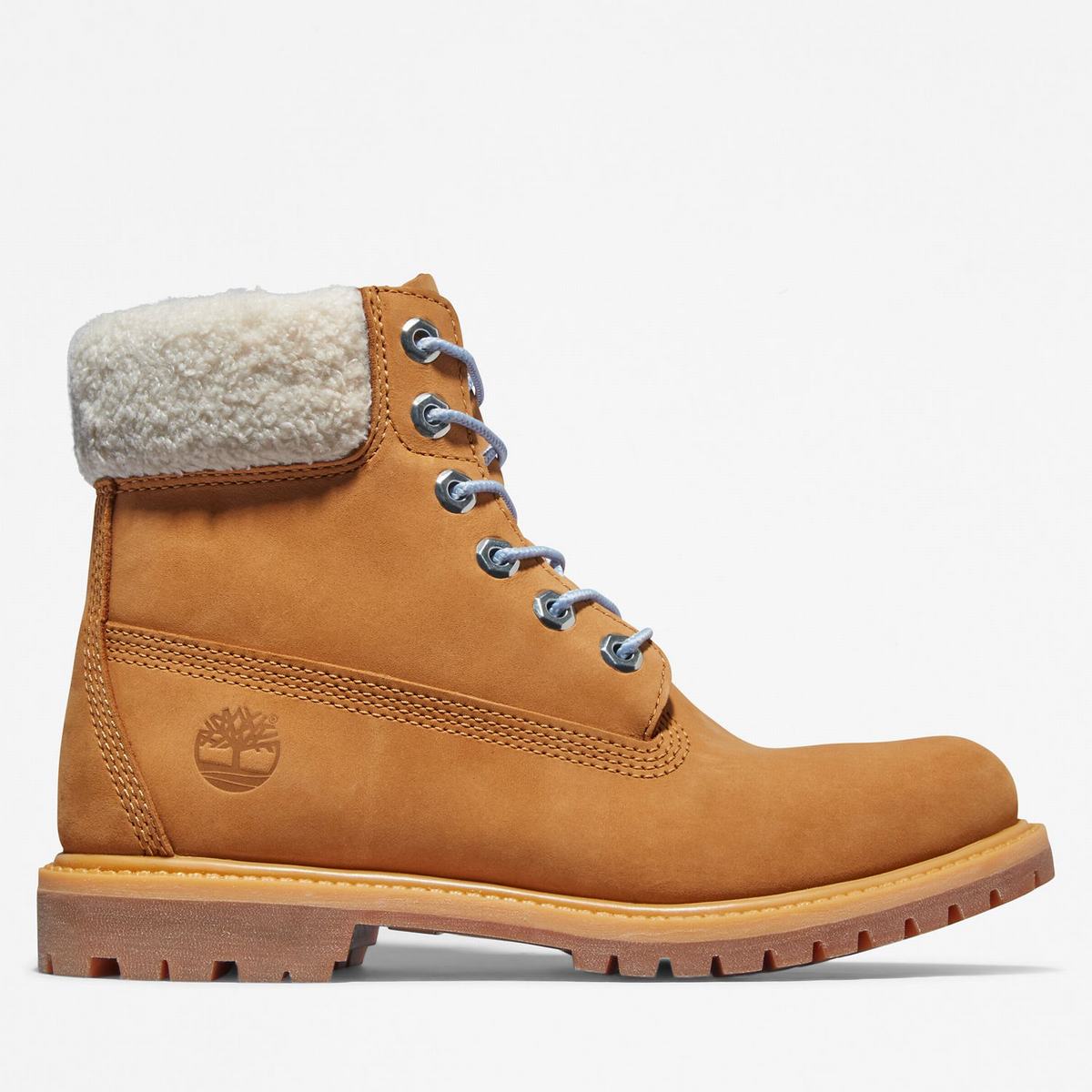 Timberland 6-Inch Boots~Vandtætte Vandtætte Støvler Dame Brune Blå | HCAY36928