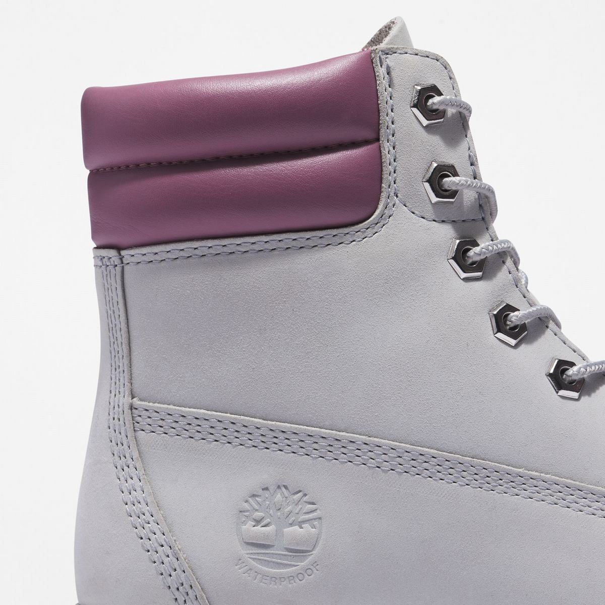 Timberland 6-Inch Boots~Vandtætte Vandtætte Støvler Dame Lysegrå | HGOU71463