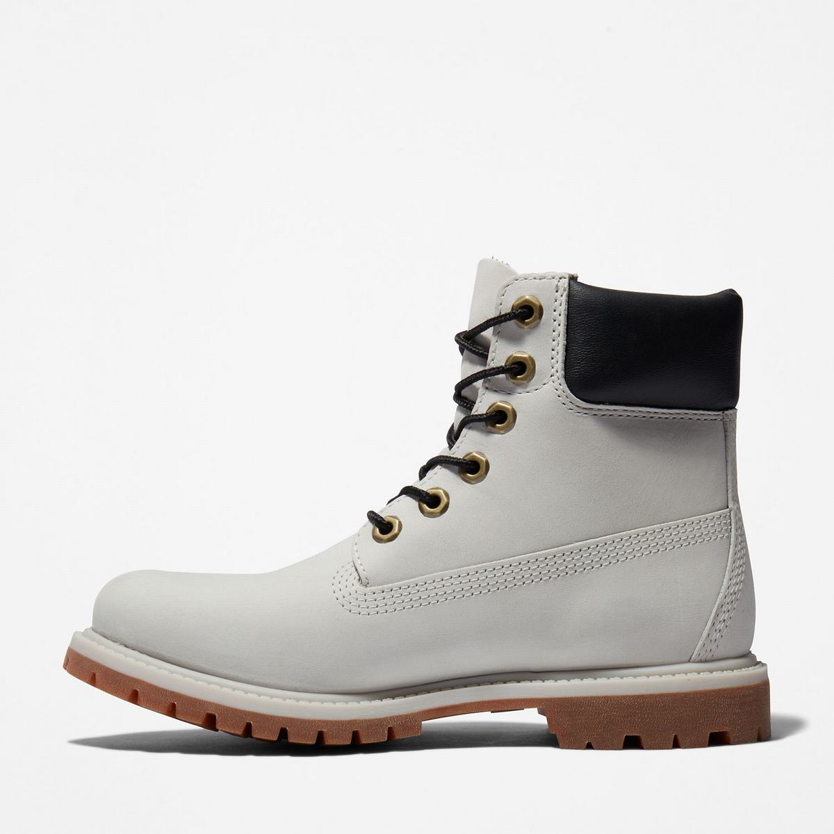 Timberland 6-Inch Boots~Vandtætte Vandtætte Støvler Dame Lysegrå | ILMA13458