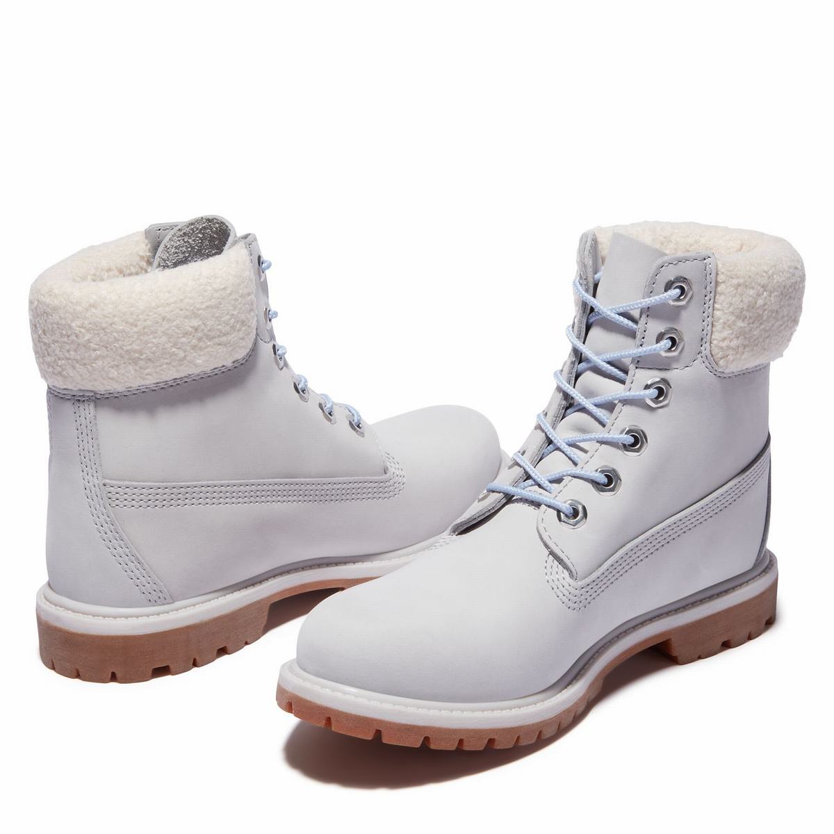 Timberland 6-Inch Boots~Vandtætte Vandtætte Støvler Dame Grå | KPFJ57306