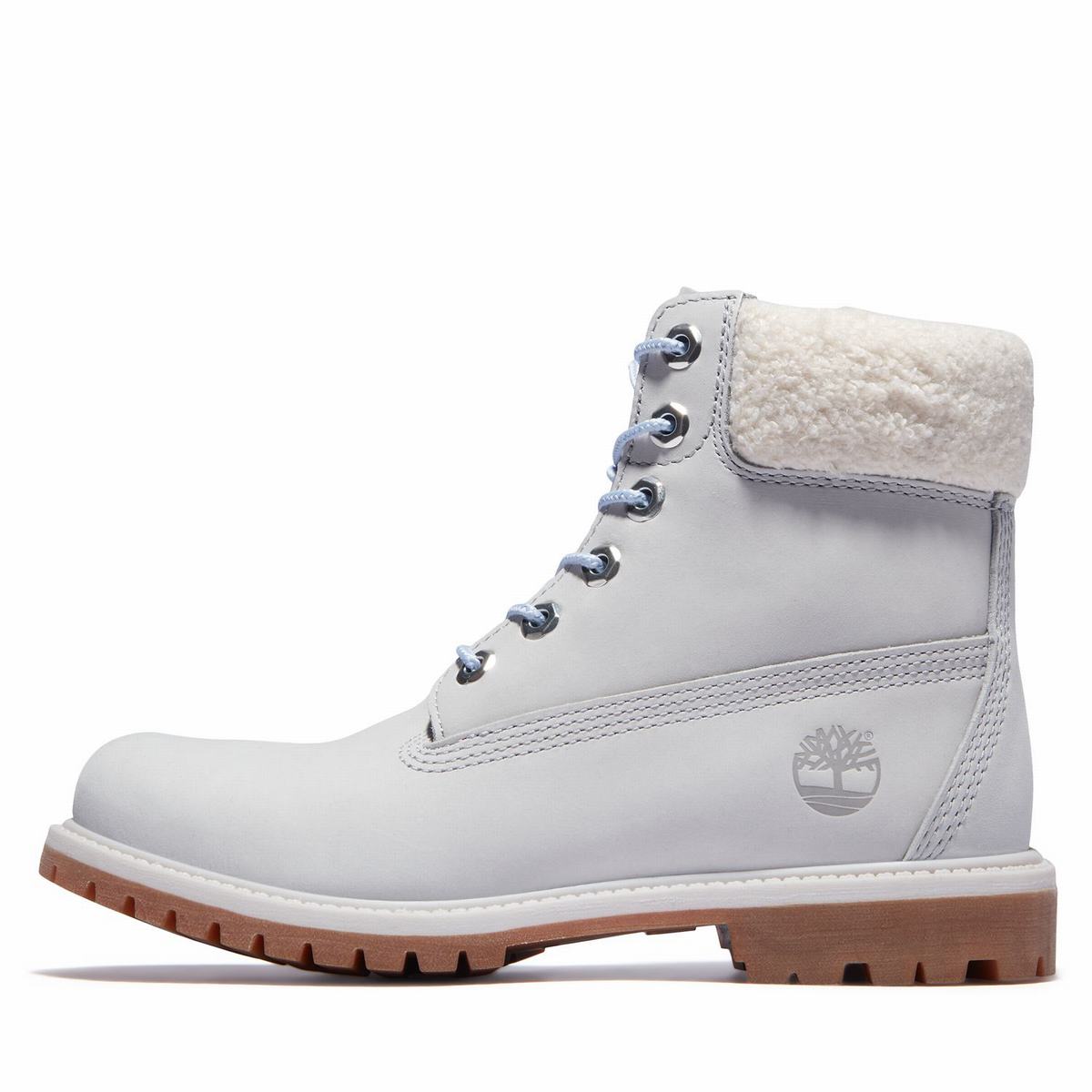 Timberland 6-Inch Boots~Vandtætte Vandtætte Støvler Dame Grå | KPFJ57306