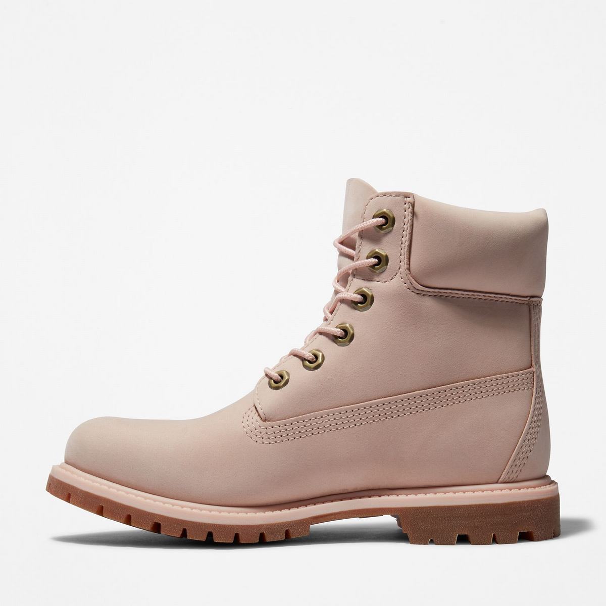 Timberland 6-Inch Boots~Vandtætte Vandtætte Støvler Dame Lyselyserød | NSUR45093