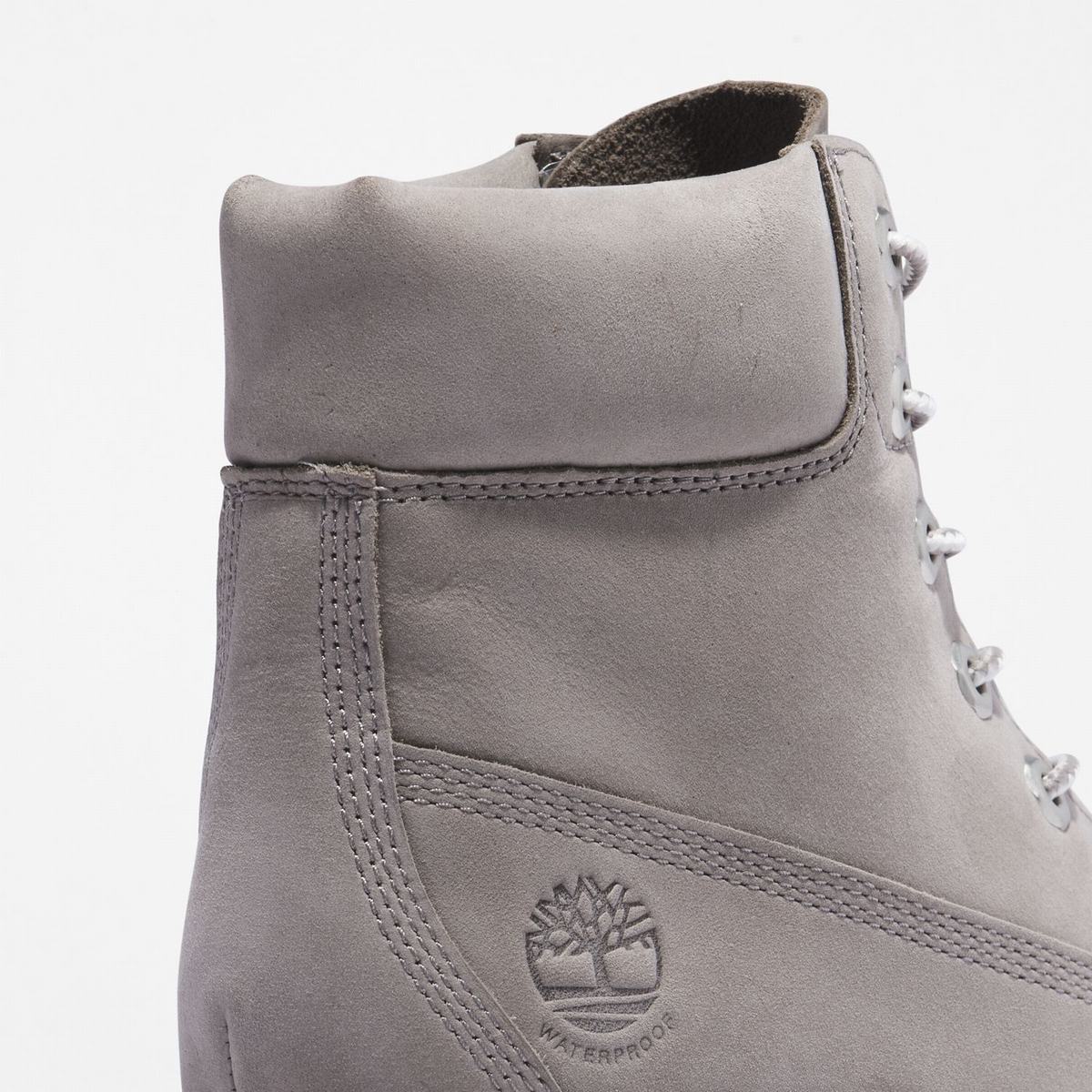 Timberland 6-Inch Boots~Vandtætte Vandtætte Støvler Dame Grå | PDBF54901