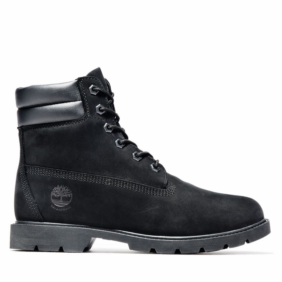 Timberland 6-Inch Boots~Vandtætte Vandtætte Støvler Dame Sort | QHNS90517