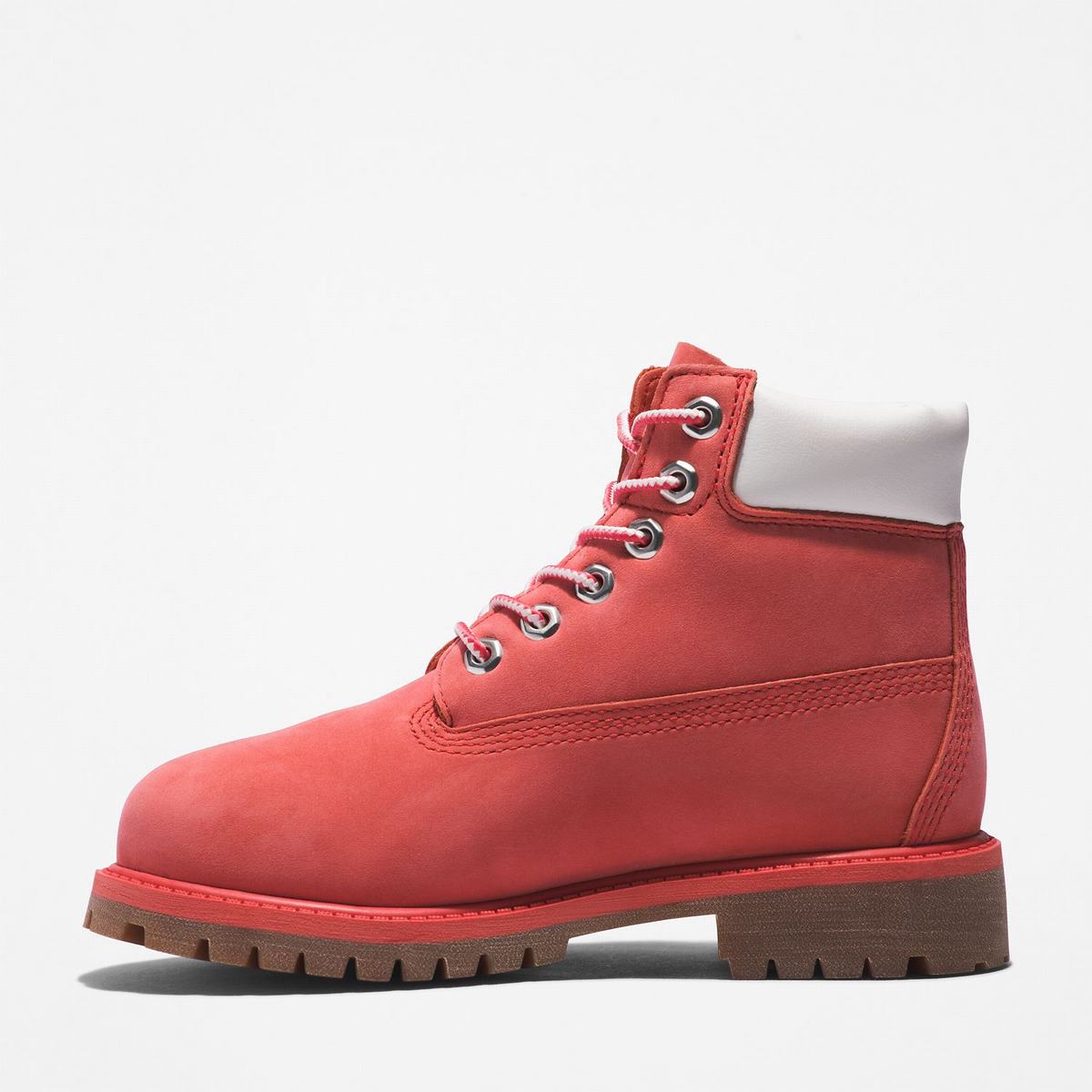 Timberland 6-Inch Boots~Vandtætte Vandtætte Støvler Børn Lyserød | STLQ31026