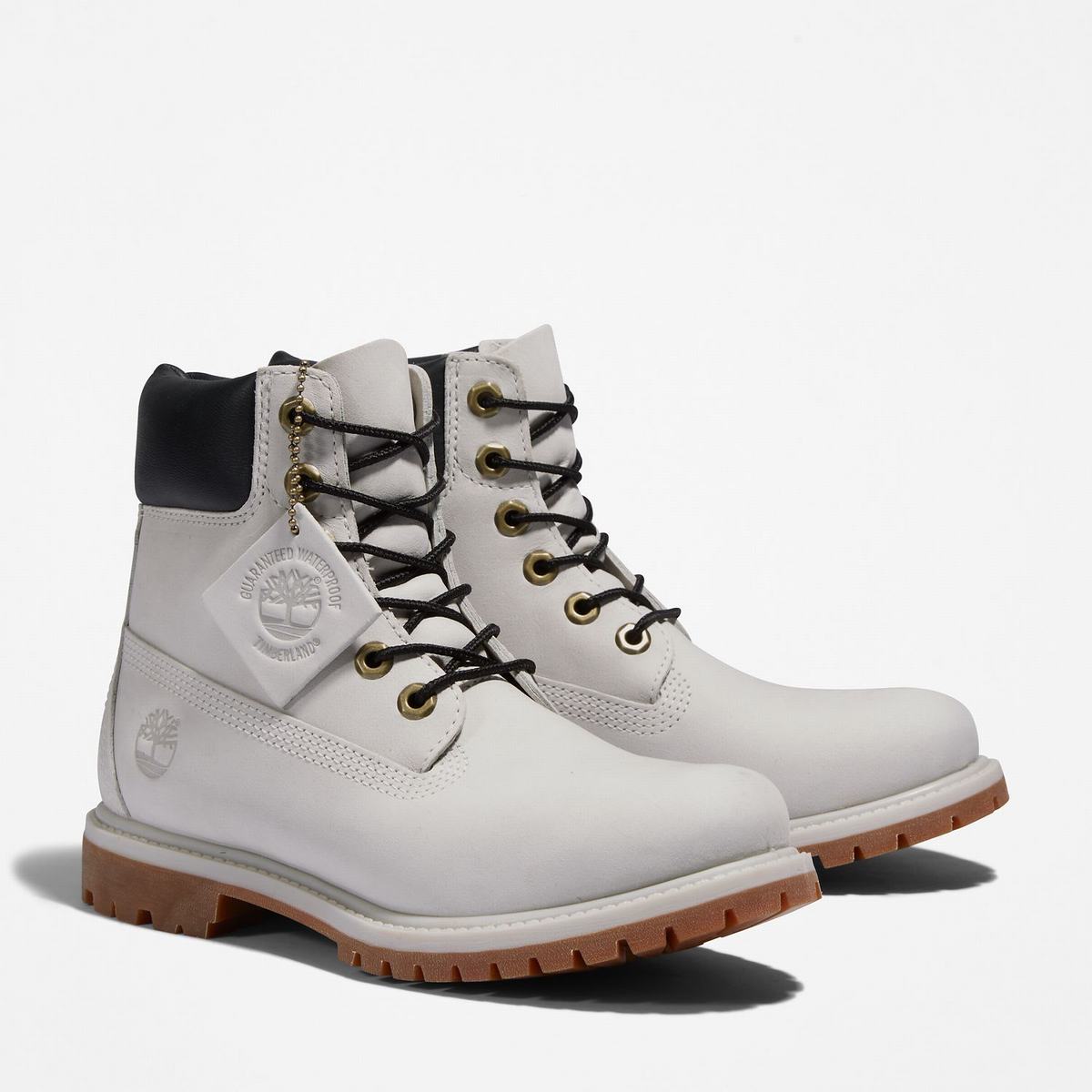 Timberland 6-Inch Boots~Vandtætte Vandtætte Støvler Dame Lysegrå | TRDS52310