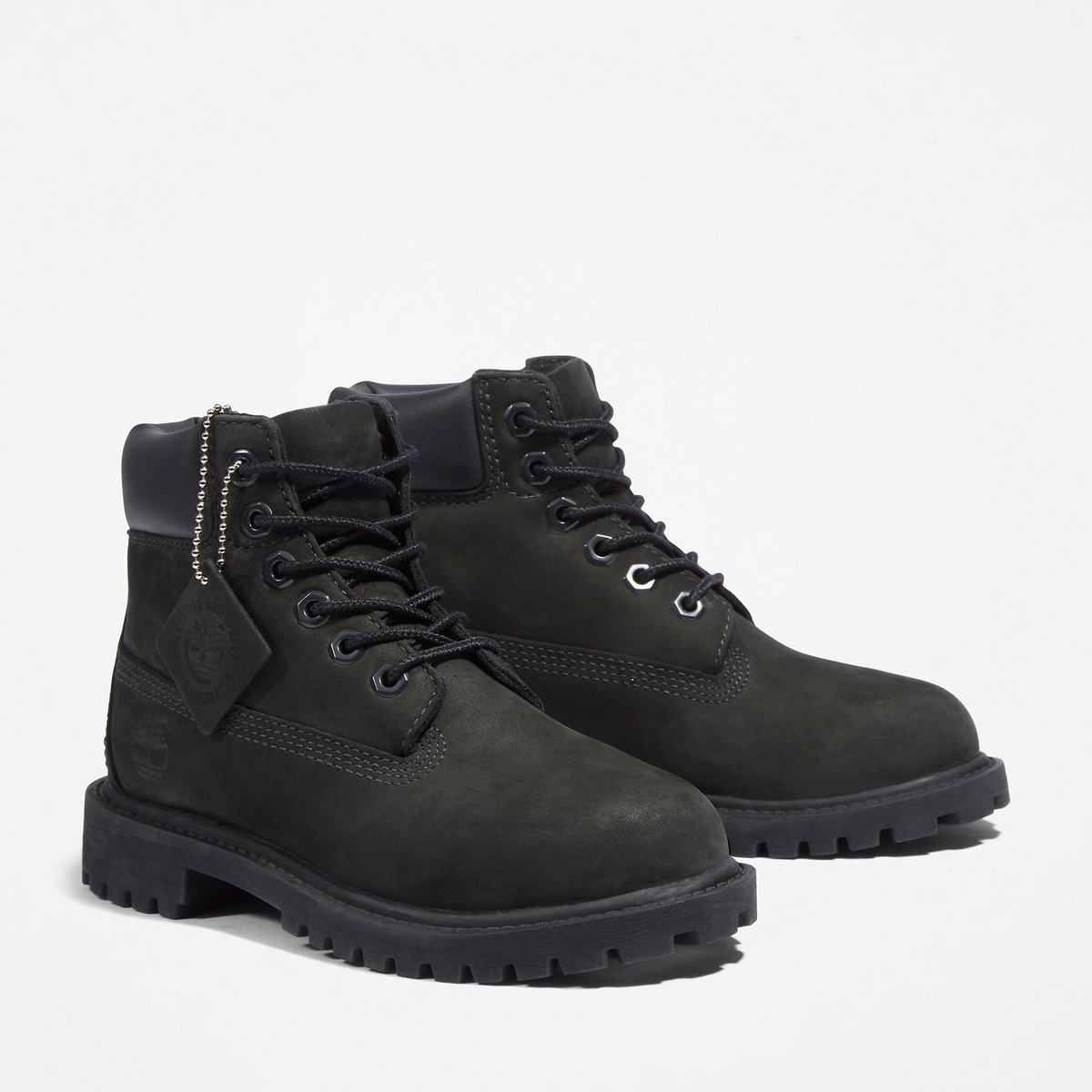 Timberland 6-Inch Boots~Vandtætte Vandtætte Støvler Børn Sort | TVJG10982