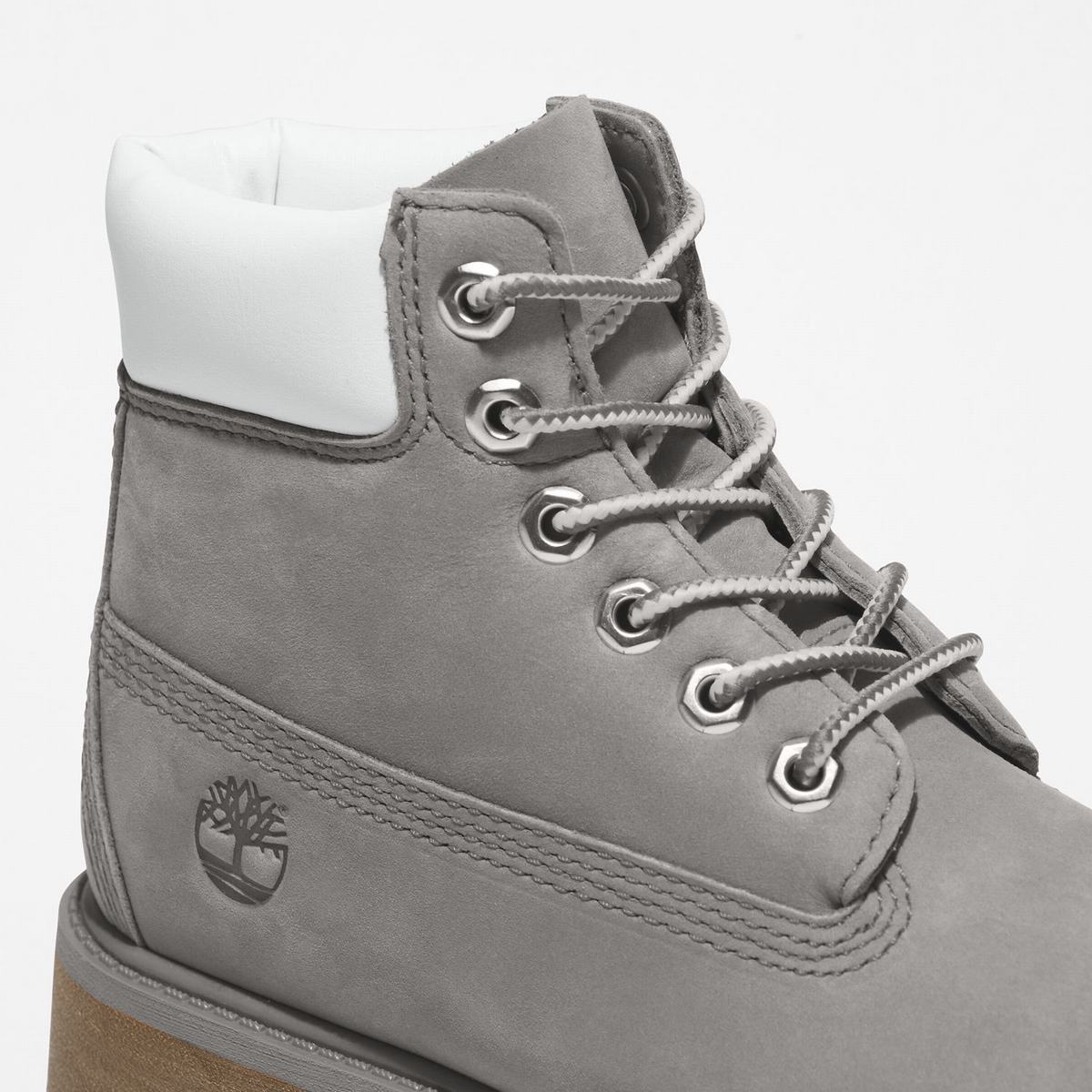 Timberland 6-Inch Boots~Vandtætte Vandtætte Støvler Børn Grå | ULJX05937