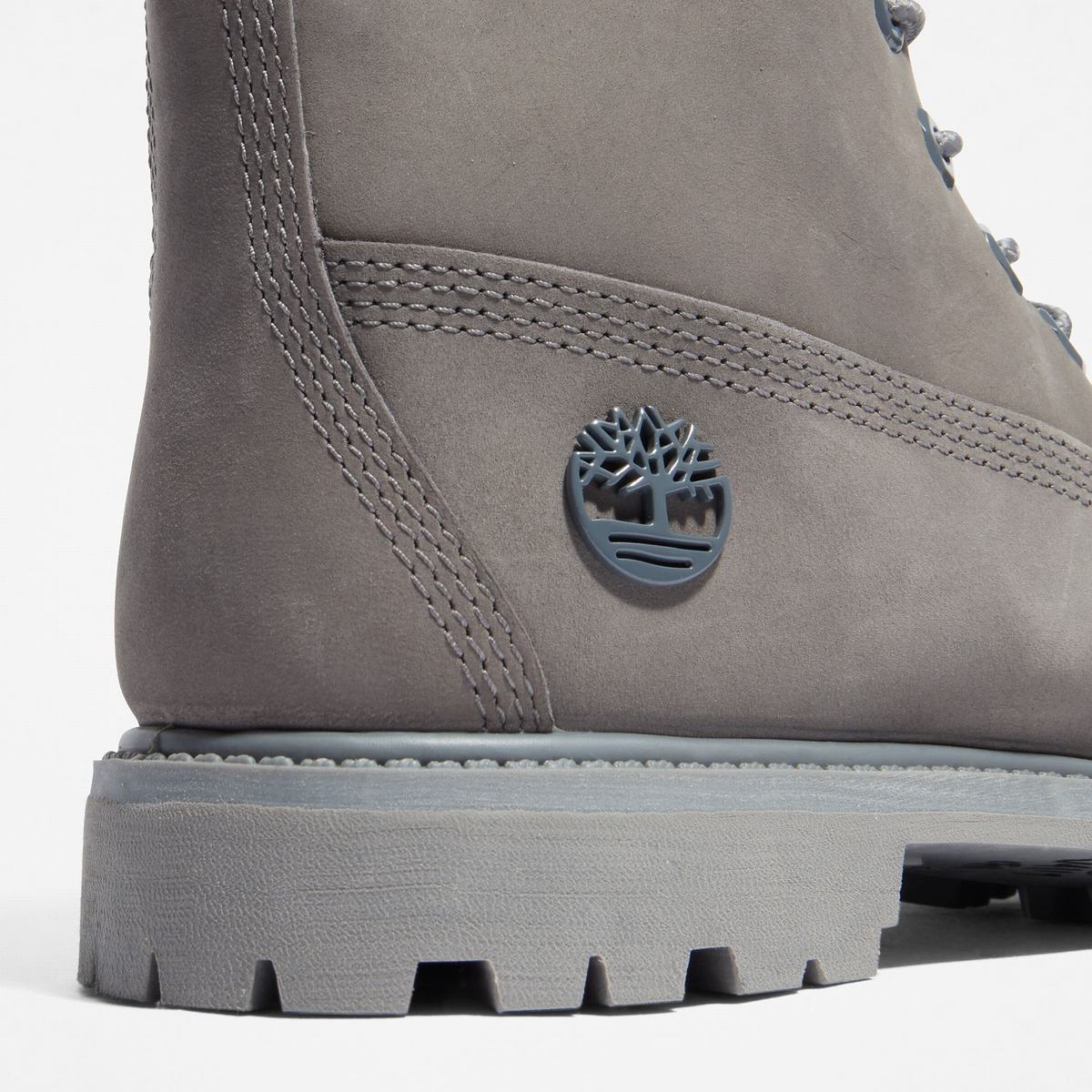 Timberland 6-Inch Boots~Vandtætte Vandtætte Støvler Dame Grå | UROJ90153