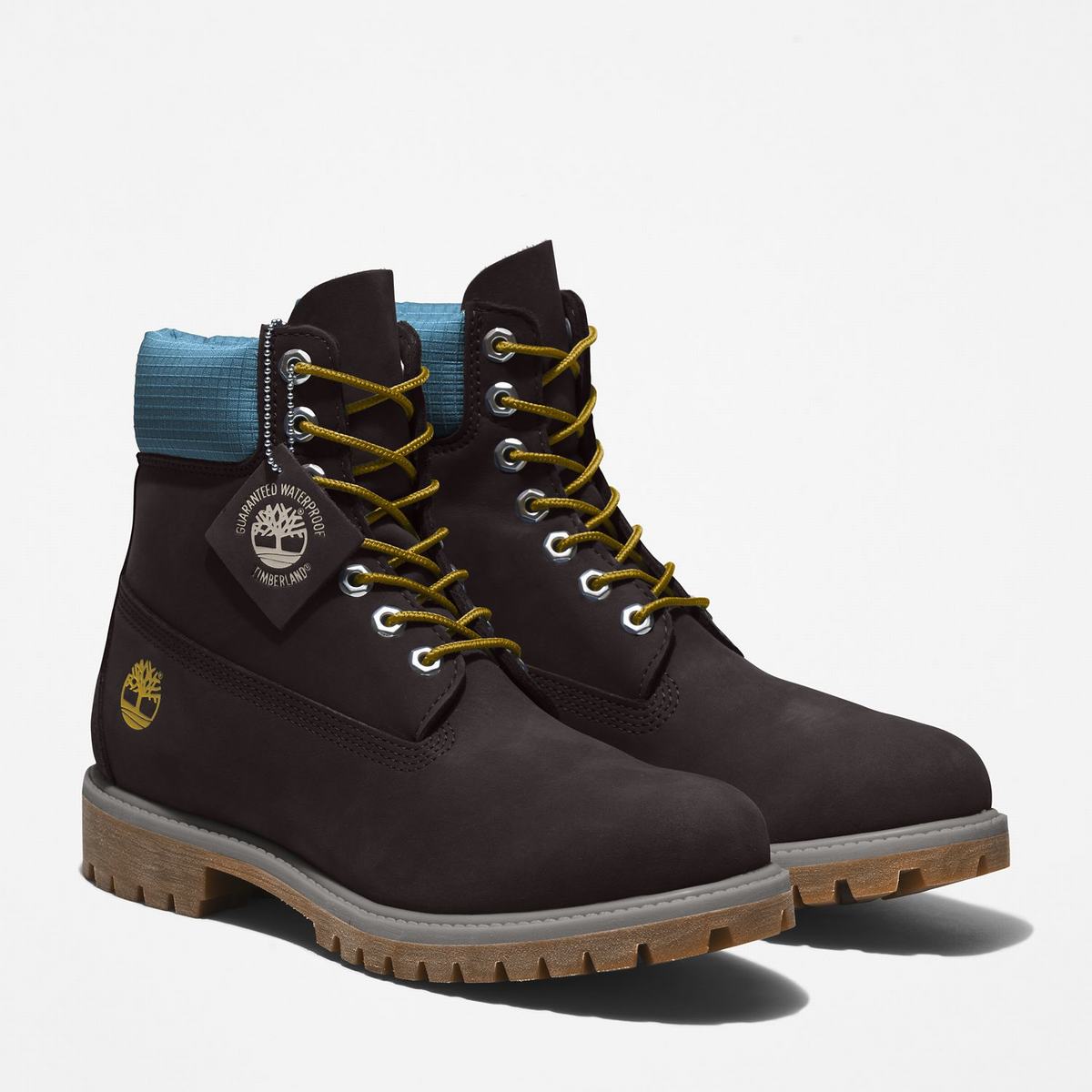 Timberland 6-Inch Boots~Vandtætte Vandtætte Støvler Herre Sort Blå | VYKC95120