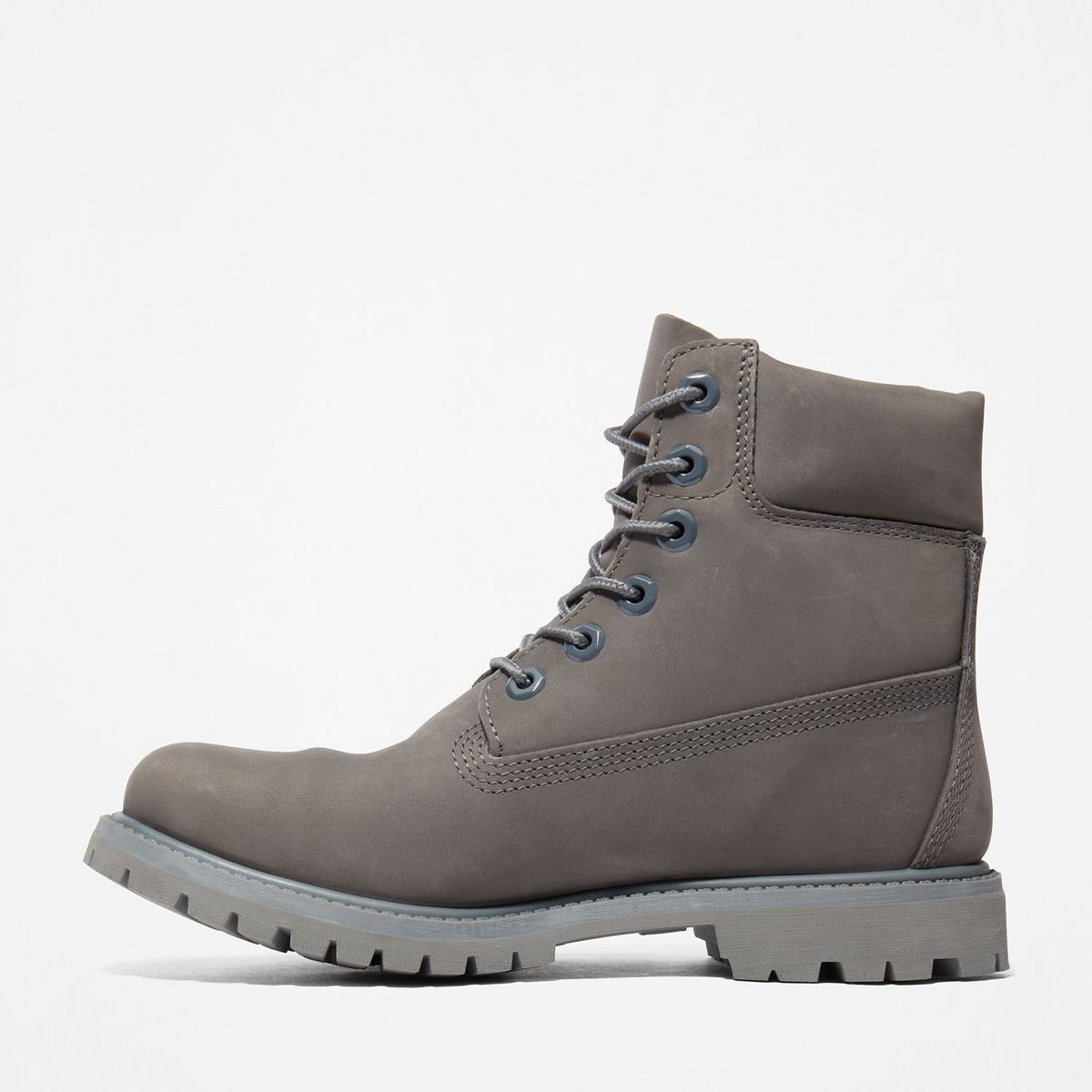 Timberland 6-Inch Boots~Vandtætte Vandtætte Støvler Dame Grå | WFQS57084