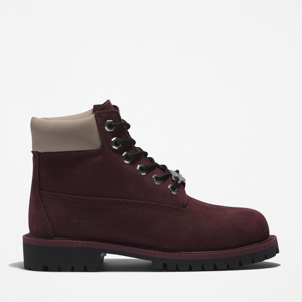 Timberland 6-Inch Boots~Vandtætte Vandtætte Støvler Børn Bordeaux | WUGA56398