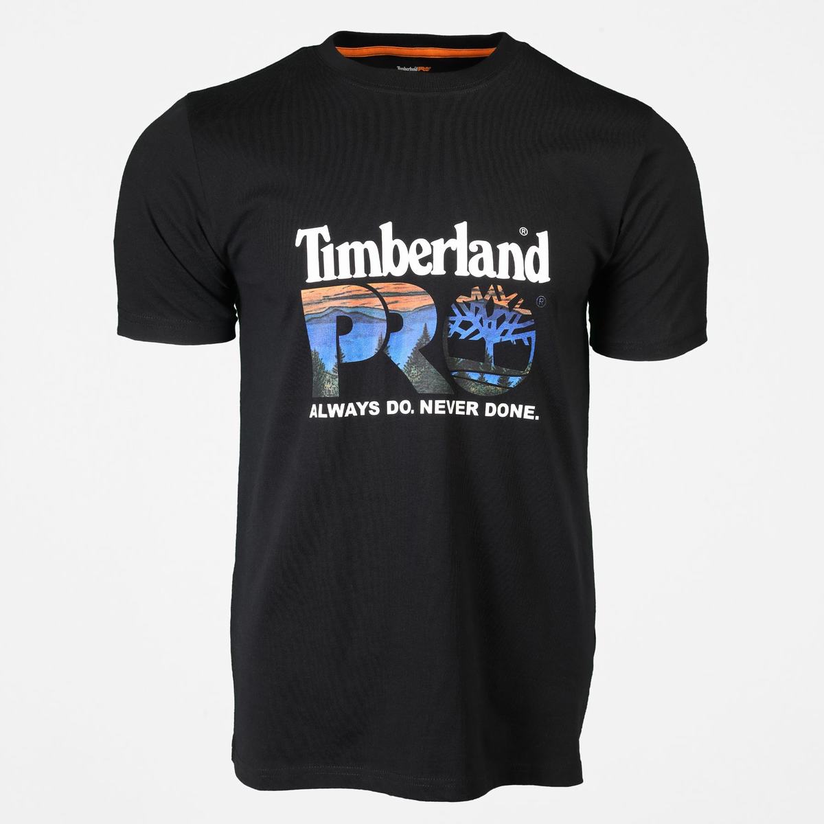 Timberland Bomulds T Shirts Herre Sort Flerfarvede | YHTZ21405