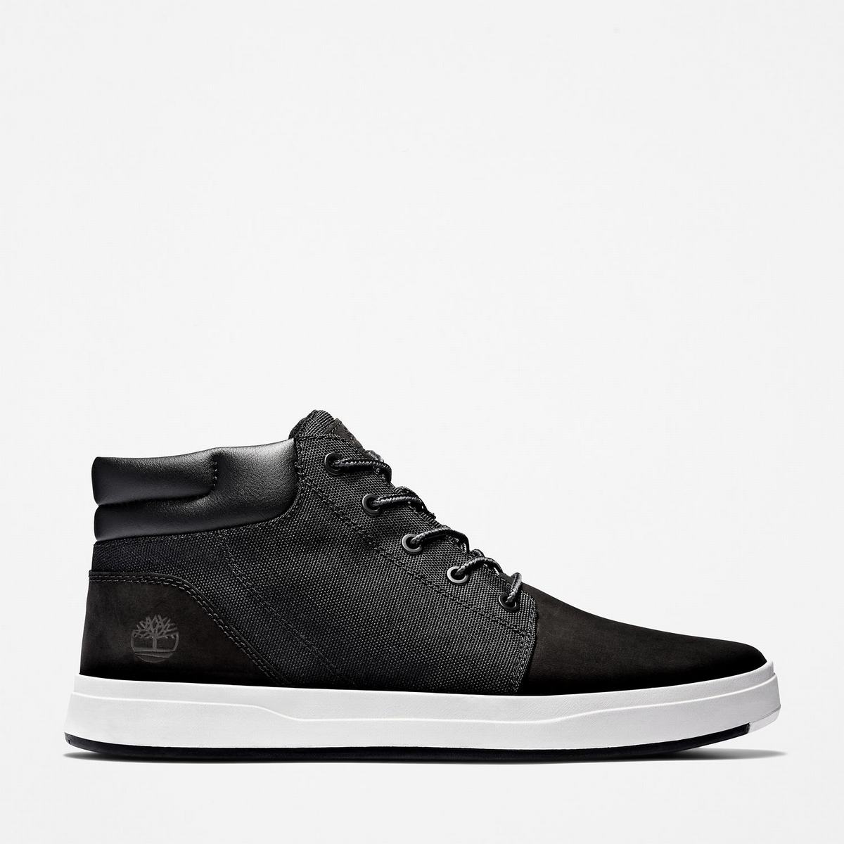 Timberland Chukka Støvler Herre Sort Hvide | CYSN35910