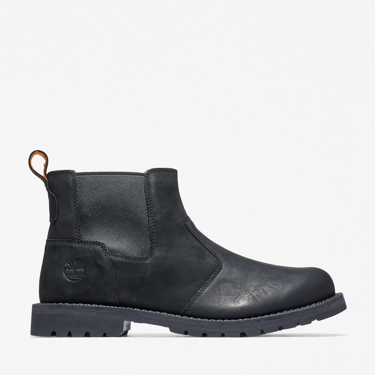 Timberland Chukka Støvler Herre Sort | LXJG97106