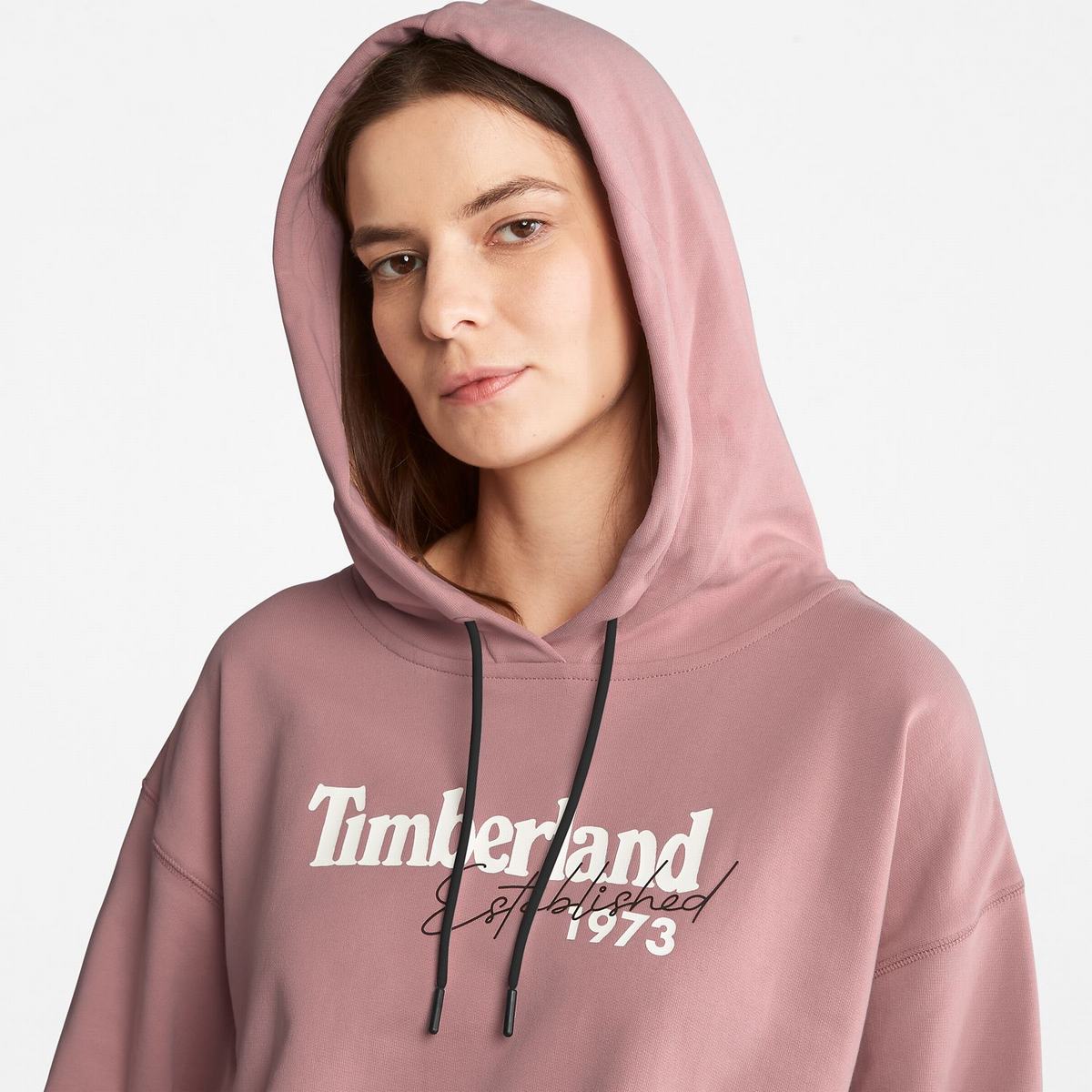 Timberland Hættetrøje Dame Lilla | JXDZ75390