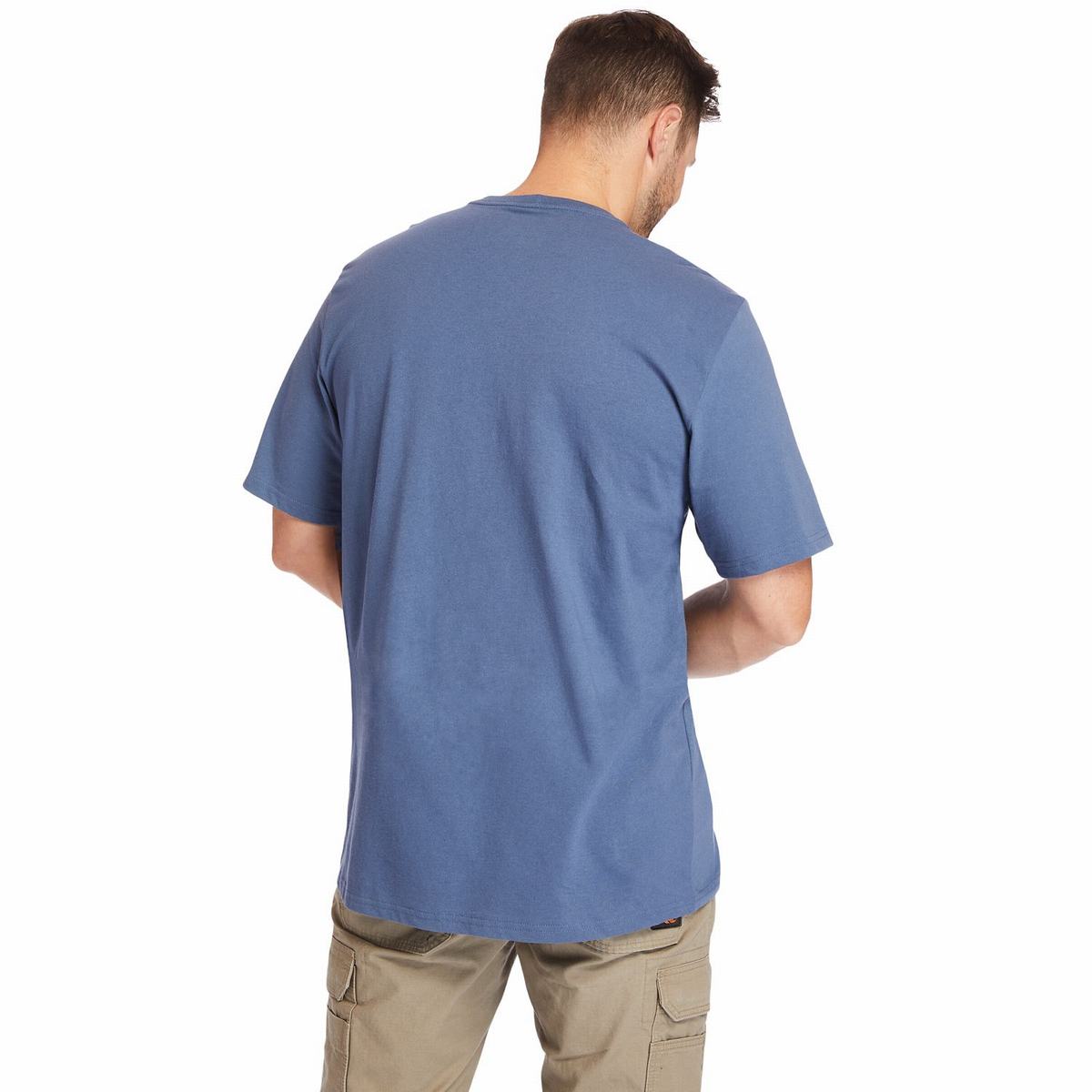 Timberland Høje T Shirts Herre Indigo | GRVT75103