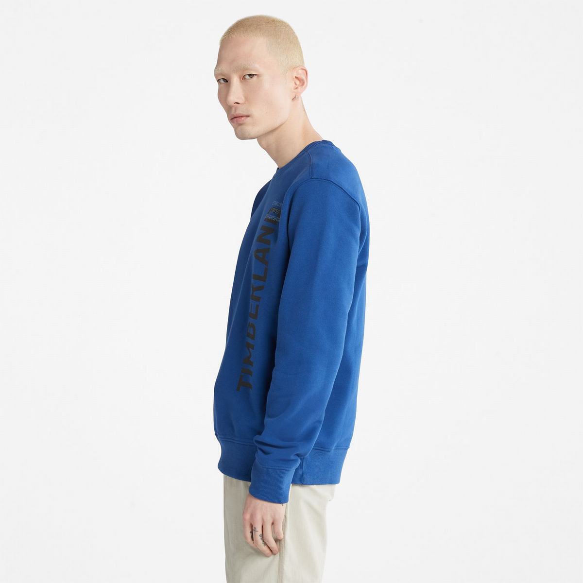 Timberland Sweatshirts Herre Blå | NKUW13597