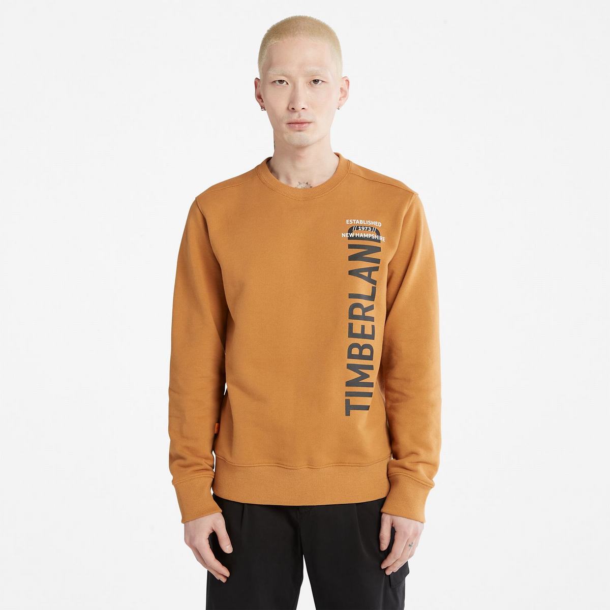 Timberland Sweatshirts Herre Brune | XRHY59236