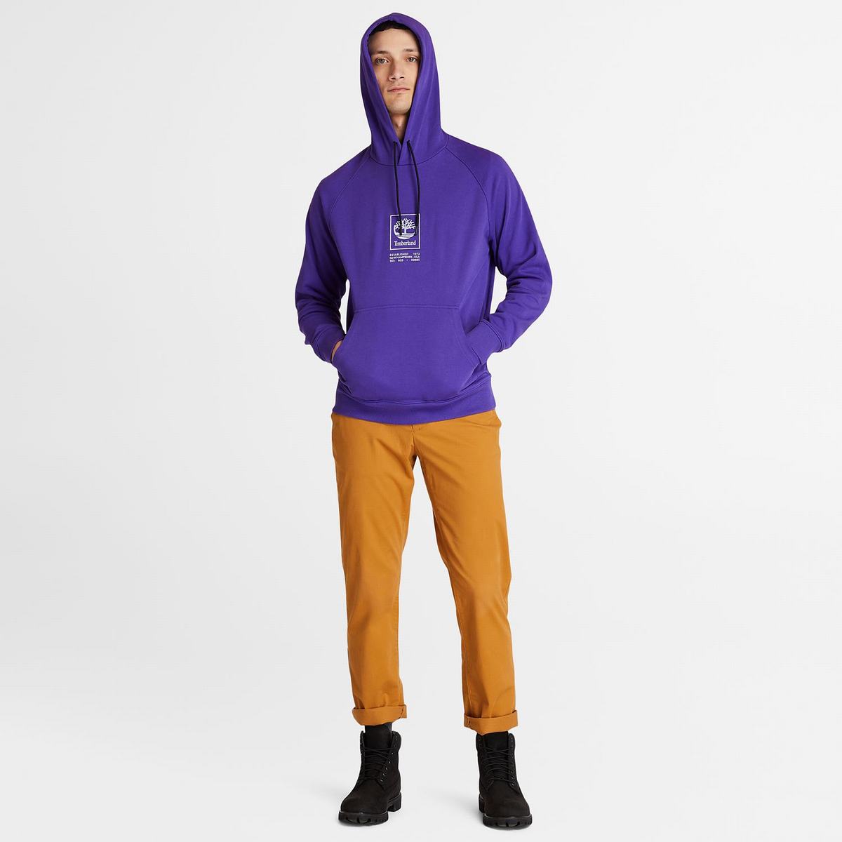 Timberland Sweatshirts Herre Dyb Blå | WZMA94132