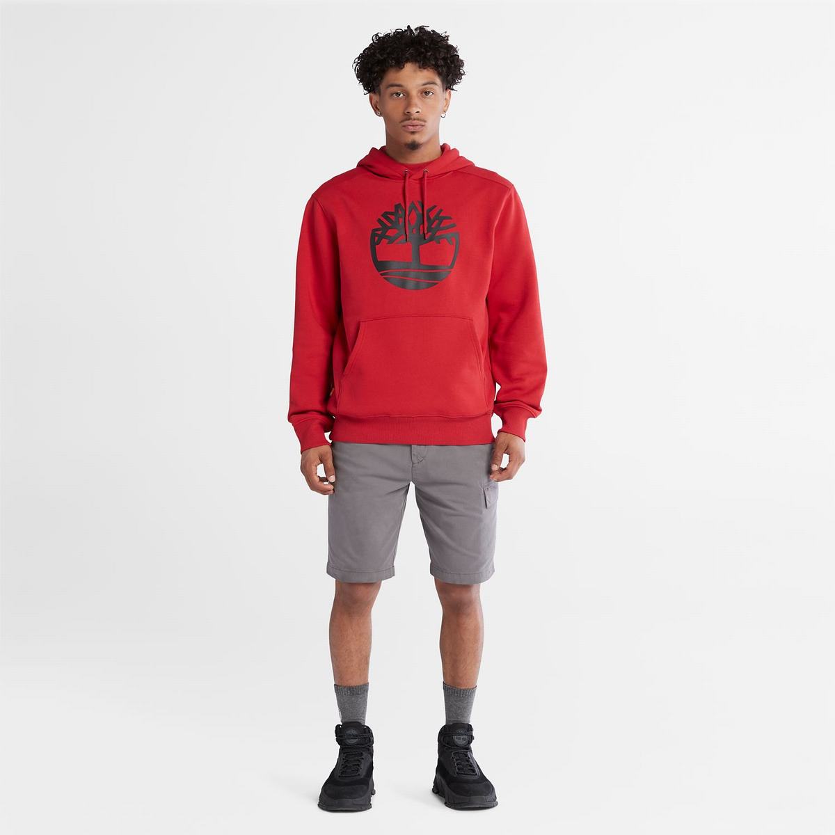 Timberland Sweatshirts Herre Dyb Rød Sort | TURS52460