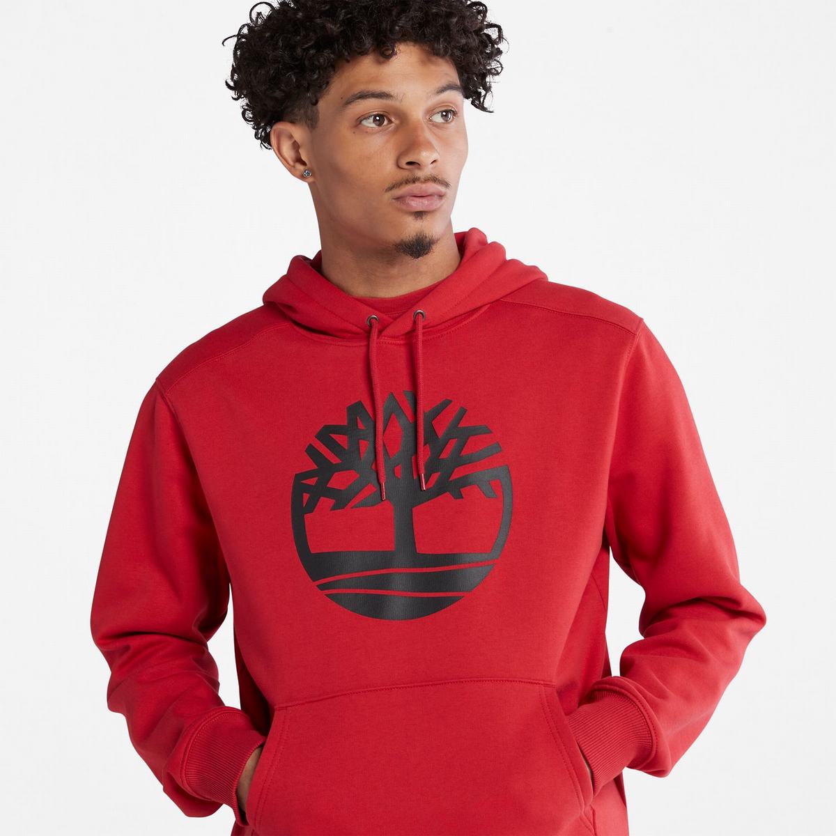 Timberland Sweatshirts Herre Dyb Rød Sort | TURS52460