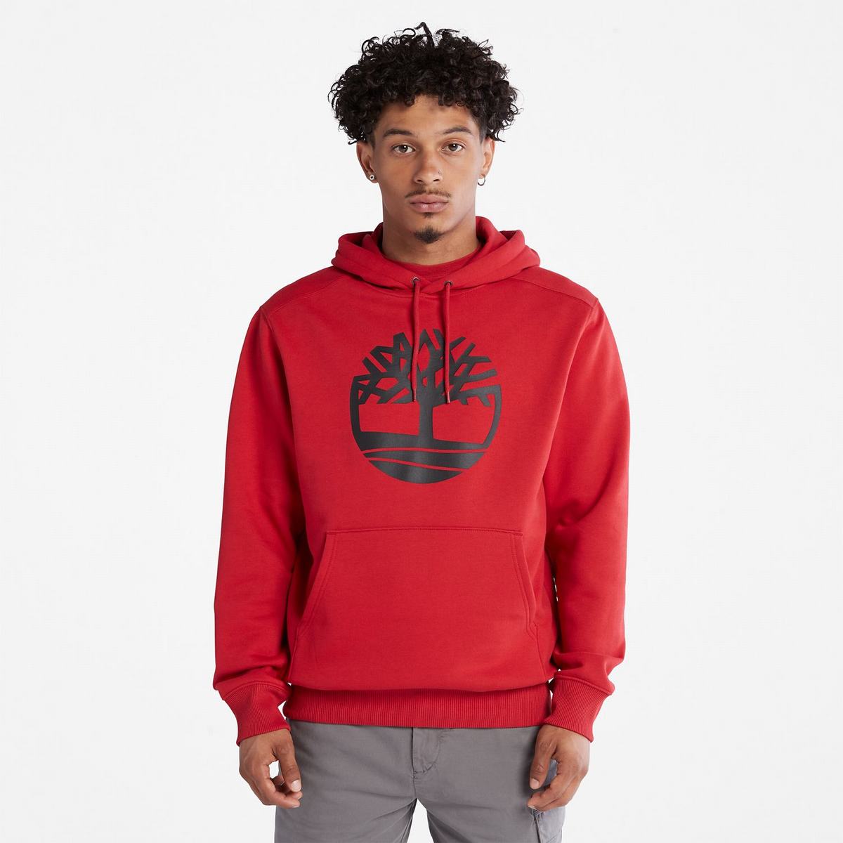 Timberland Sweatshirts Herre Dyb Rød Sort | TURS52460