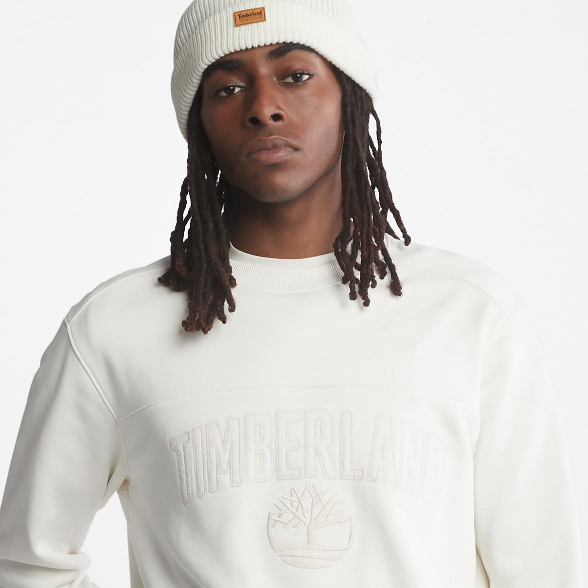 Timberland Sweatshirts Herre Hvide | IGZJ58694