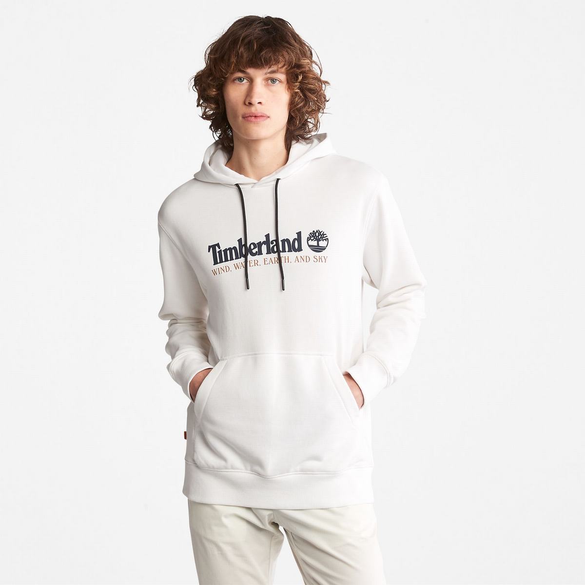 Timberland Sweatshirts Herre Hvide | UDXW56321