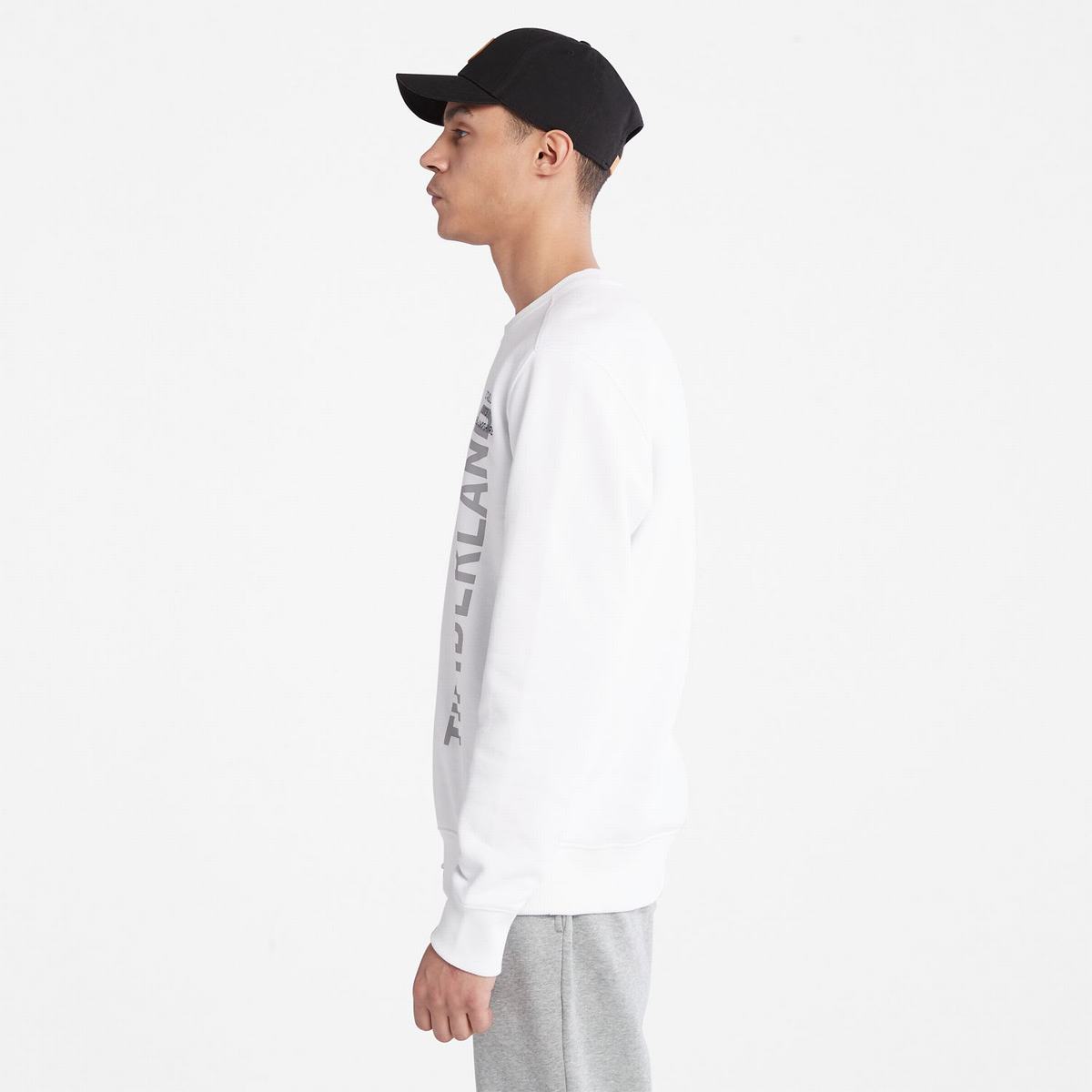 Timberland Sweatshirts Herre Hvide | YWGT08274