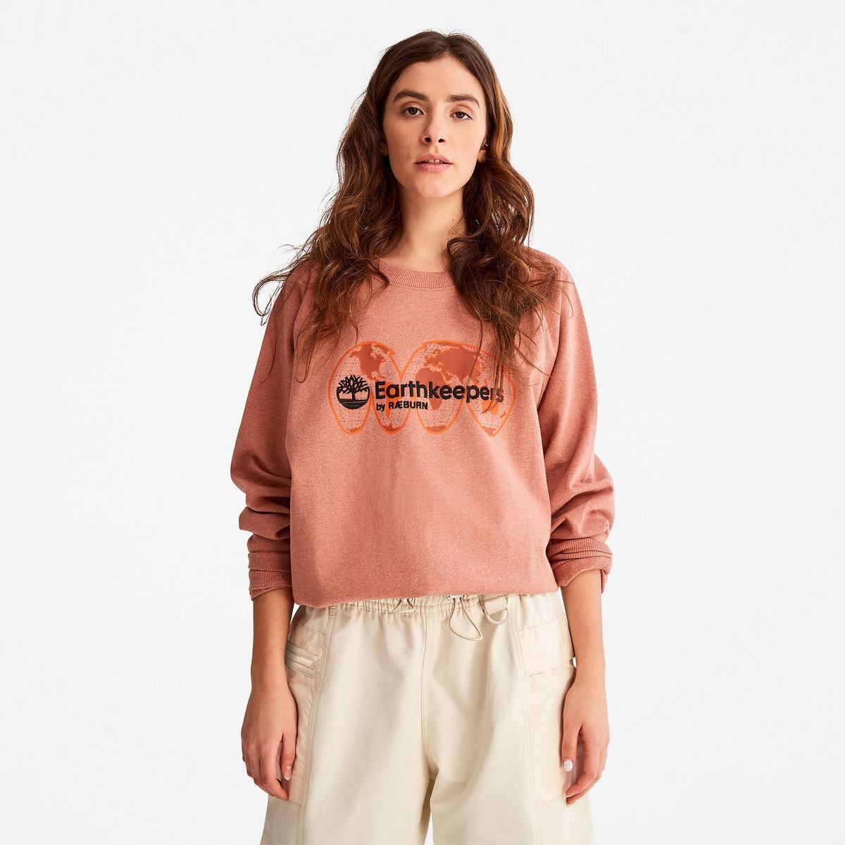 Timberland Sweatshirts Herre Lyserød | QYEC16802